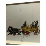 Kenton toys, police patrol horse drawn carriage