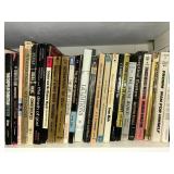 Shelf full of paperback books