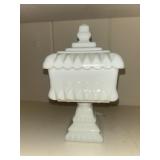 Milk, glass candy dish