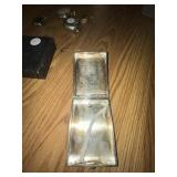 China silver cigarette box in display