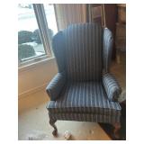Wing back side chair