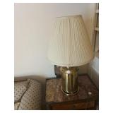 Brass table lamp