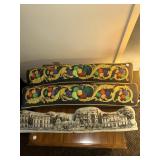 Three door draft pillows