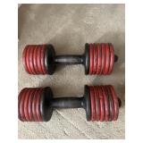 Pair of dumbbells