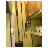 Grill tools, over door hangers