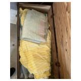 Blankets napkins, doilies all inside cedar chest