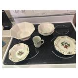 60 + Pieces Nikko dishes