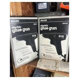 Two Sears glue guns and glue sticks