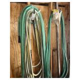Several water hoses