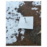 Large Umbrella with Heavy Metal Base.