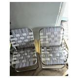 Two lawn chairs