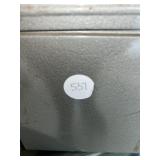 Craftsman metal toolbox with pipe wrenches