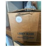 Six Libby glasses of the Brookville, Ohio