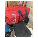 Nice red American travel bag with a second black