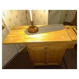 Microwave Cart on Wheels