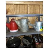 3 Sprinkling Cans - 1 is Galvanized