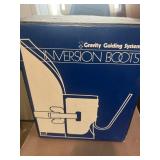 Gravity guiding inversion boots