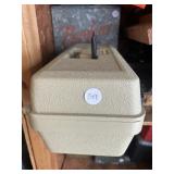 Plastic craftsman toolbox with files and sandpaper