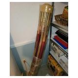 Large area rug wrapped up