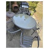 Outdoor Patio Table with 4 chairs with chair