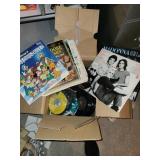 Large box full of 45 and 33 1/3 RPM records
