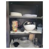 Cabinet full of glassware