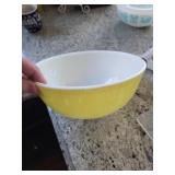 Large yellow Pyrex cereal bowl