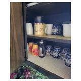 Cabinet full of glasses and stemware