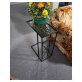 Metal end table
