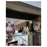 Norman Rockwell decorative plates and figurine