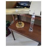 Music lamp, and liquid thermometer