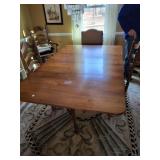 Tell City Double Gate Leg Table with 6 chairs, 2