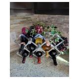 Wine bottles, and wine rack