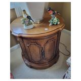 One drawer, end table lamp holder