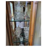 Nearcut pitcher, basket, cream & sugar, vase