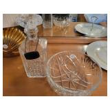 Crystal decanter and bowl