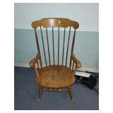 Spindle back rocking chair