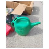 Misc box, watering can