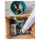 Misc box, rat trap, hose attachments