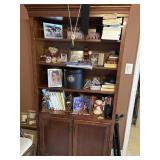 Nice wooden bookcase -contents not included