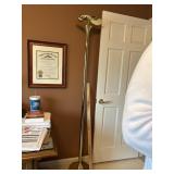 Brass floorlamp