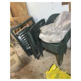 Plastic patio chairs