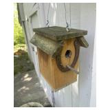 Birdhouse and planters