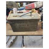 Metal box with hole saws
