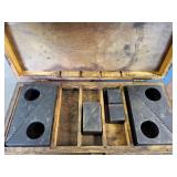 Steel step blocks in wooden case