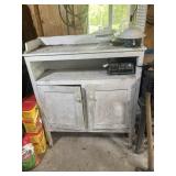 Two door wooden cabinet