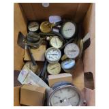 Box full of various gauges