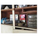 Metal storage case with misc. air filter, etc.