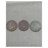 1840 and 1850 US large cent, and a large cent