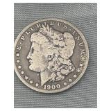 1900 o Morgan silver dollar